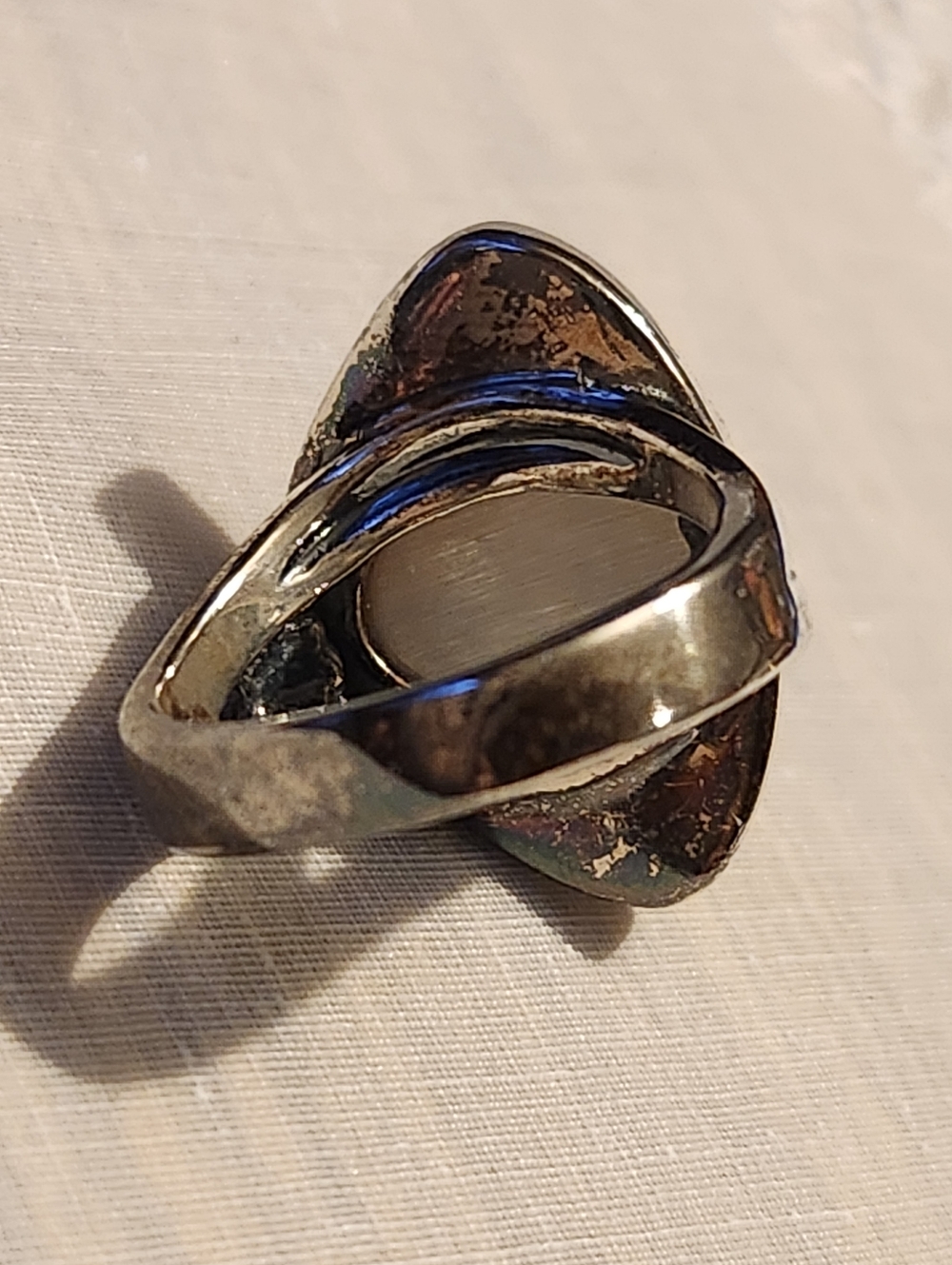 Veronica Benally Sterling Silver Mother-of-Pearl Floral Ring SIZE 9 - Picture 13 of 16